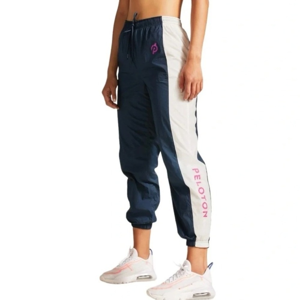 Peloton Blue Reto Pants Windbreaker Lightweight Sz M